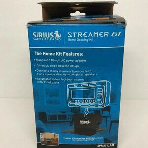 Sirius Satellite Radio Home Docking Kit by Streamer GT - Missing Antenna AS IS
